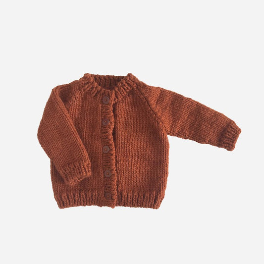 Classic Cardigan, Cinnamon, Baby Sweater, Kids Clothing [size:xs]