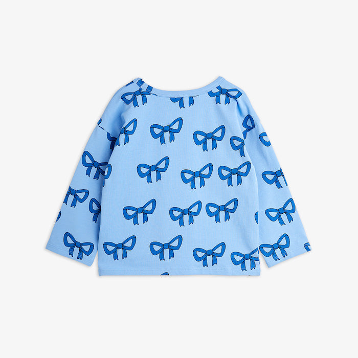 Kids Clothes Mini Rodini Blue Bow Top Back