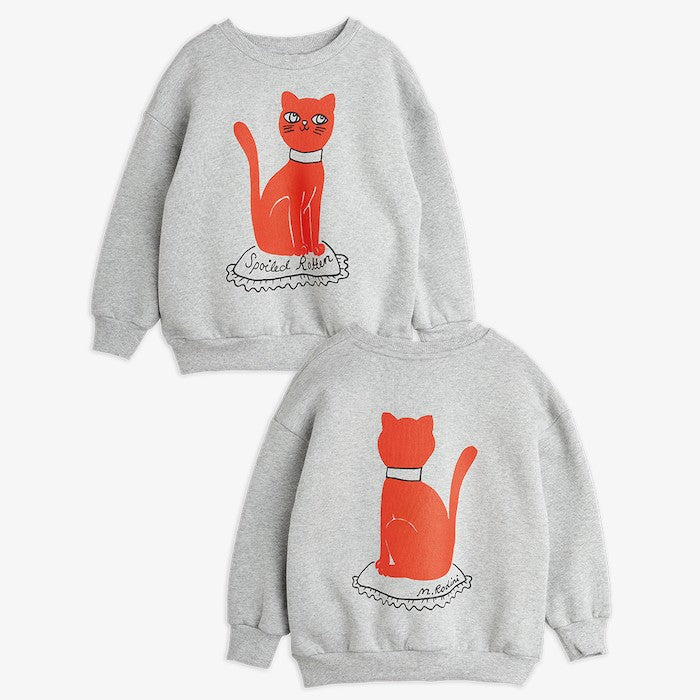 Mini Rodini, Kids Clothing. Cat Sweatshirt back