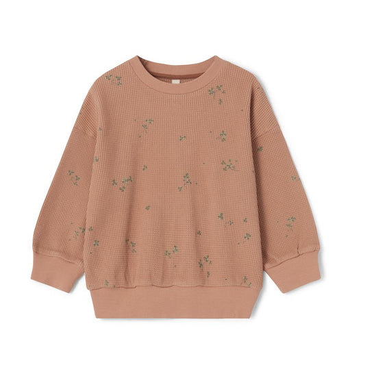 Garbo & Friends | Sorrel Chestnut Sweatshirt Waffle Size 3-4