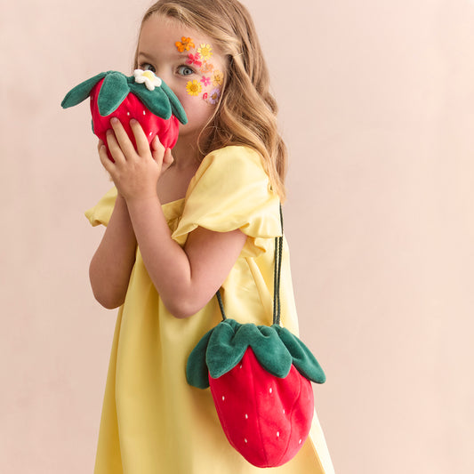 Meri Meri - Strawberry Bag, Drawstring Pouch