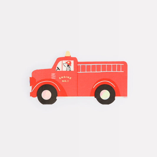Meri Meri - Fire Truck Napkins