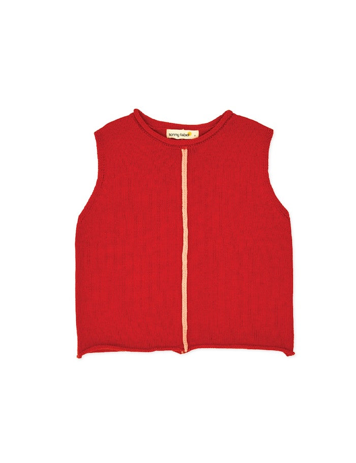 Sonny Label - Comfy Knit Vest Red