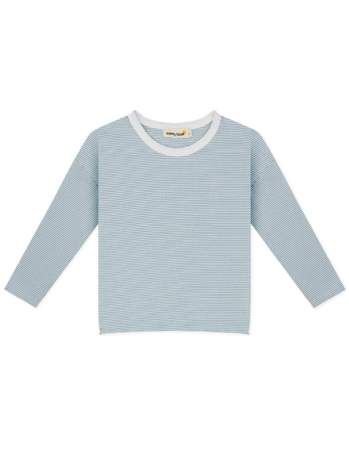 Sonny Label Stripe Long Sleeve Tee Blue