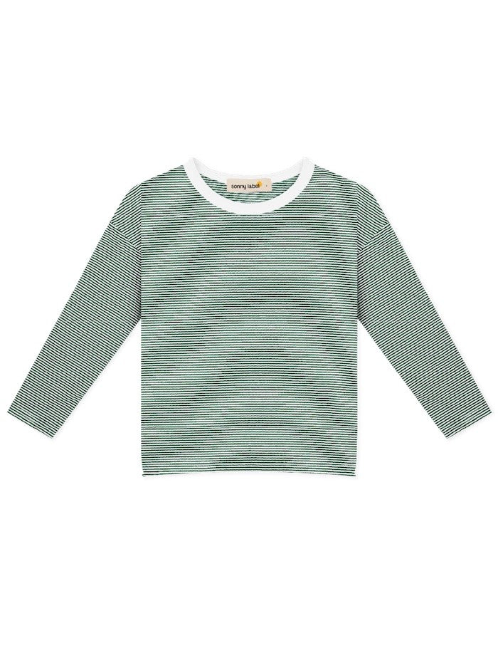 Sonny Label - Stripe Long Sleeve Tee Green